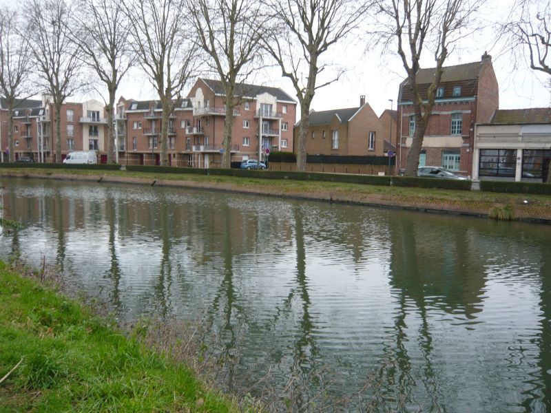 Vue sur la rivière Deule à Lille
