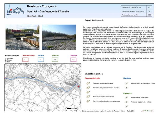 ROUBION   2013   FICHE TRONCON