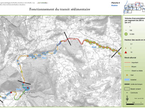 ROUBION   2013   TRANSIT ET STOCKAGE SEDIMENTAIRE