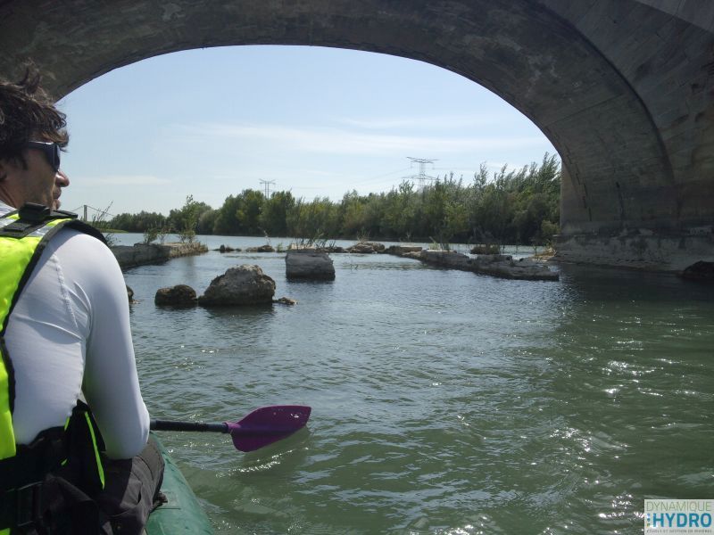 Observations générales en canoë de la Durance en vue de l'établissement des modalités de gestion