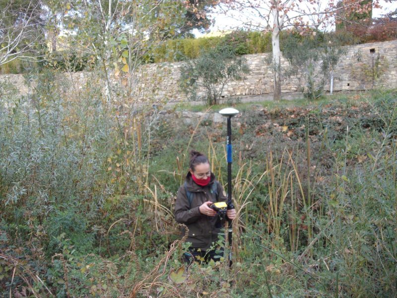 Anaïs GIRAUD prend un point au GPS