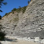 Vue sur la rivière Aygues, Eygues, Aigues