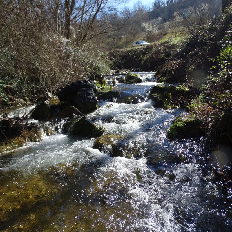 Photo d'un seuil APRR - Restauration de sa continuité en projet