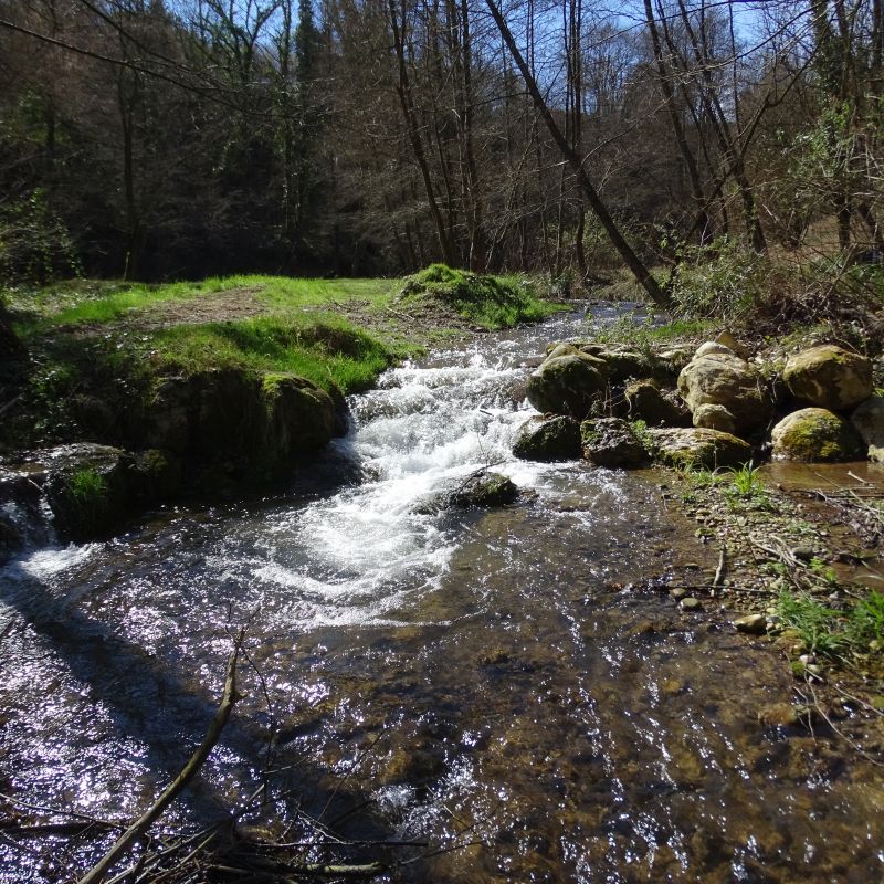 Photo d'un seuil APRR - Restauration de sa continuité en projet