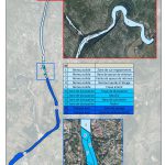 Cartographie générale de l'Ardèche au droit du seuil des Brasseries + Compartiments des tronçons