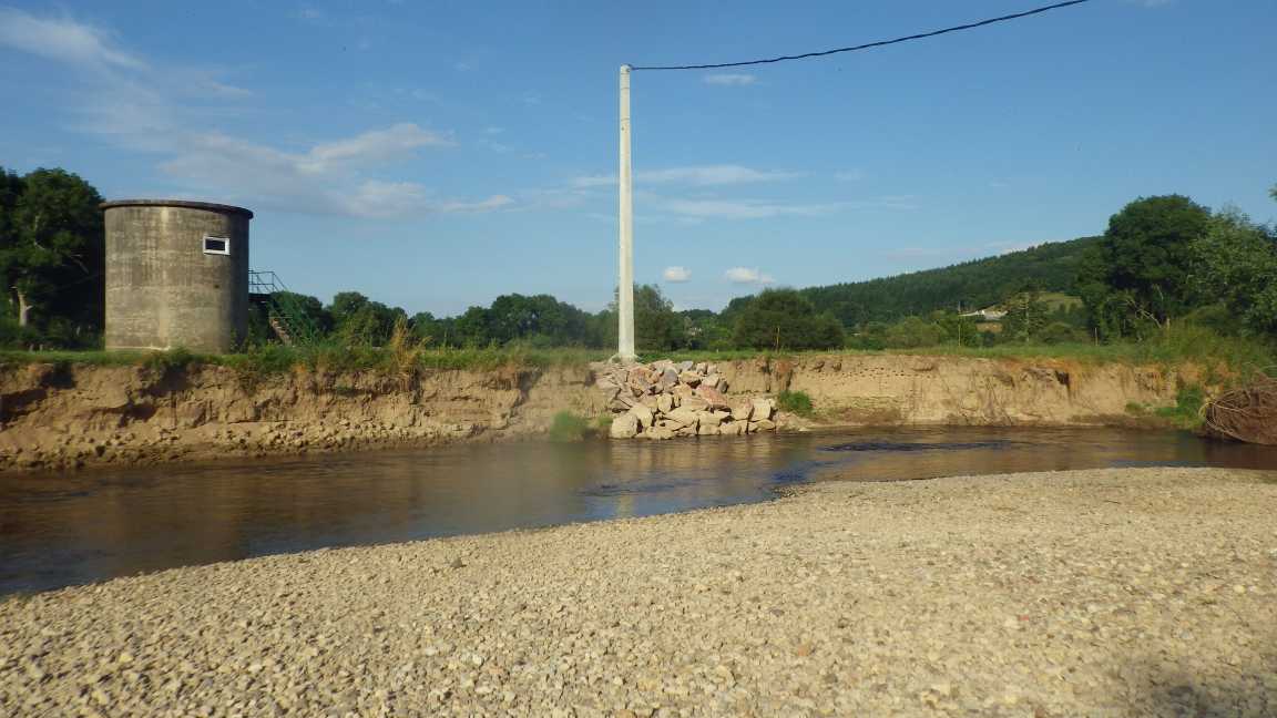 Expertise : vue sur un puis de captage au bord de l'Arroux