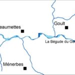 Cartographie diachronique des bandes actives et espaces de divagation de la rivière Calavon Coulon dans le Vaulcuse