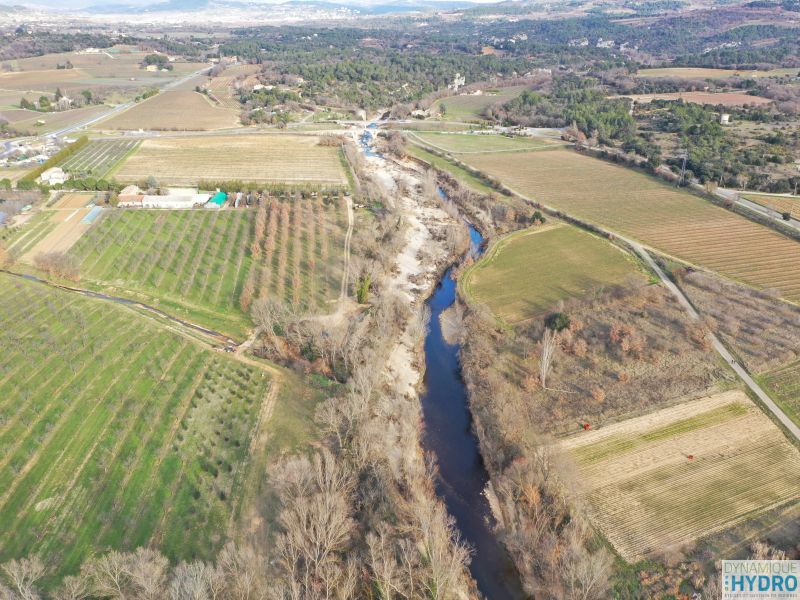 Vue par drone du Calavon