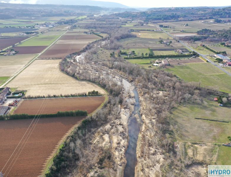 Vue par drone du Calavon