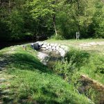Visite post-travaux : l'ouvrage de prise d'eau de la rivière de contournement sur la Chaise en Haute-Savoie