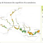 Cartographie du pourcentage de boisement des superficies d'accumulation