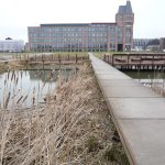 Vue sur la rivière Deule à Lille