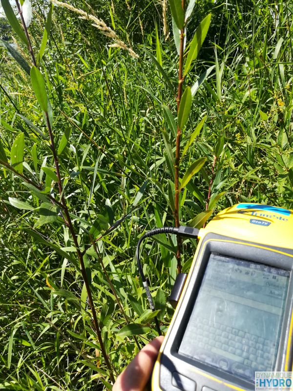 GPs centimétrique - Lac des îles du Rhône - Campagne de sondage et de relevés des hauteurs d'eau