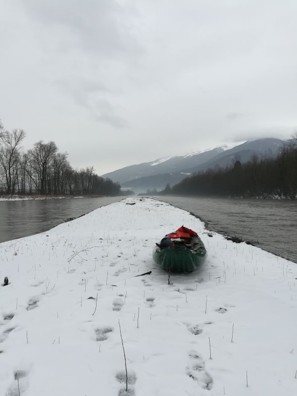 ISERE - banc de Freterive - Le canoë Dynamique Hydro