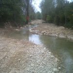 Banquettes sur la rivière Lange en création