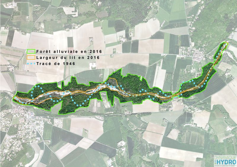 Roubion - Carte des habitats pour la restauration écomorphologique